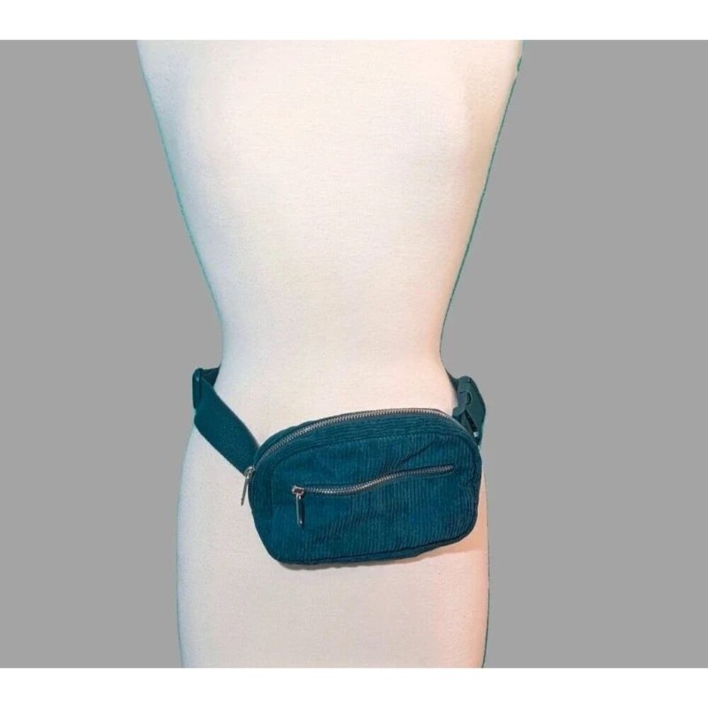 Wild Fable Teal Corduroy Fanny Pack Crossbody Bag - Picture 3 of 5